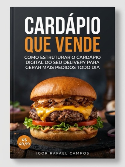 Capa do e-book Cardápio que Vende, de Igor Rafael Campos